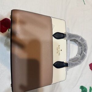 Kate Spade Tan and Cream Satchel Bag